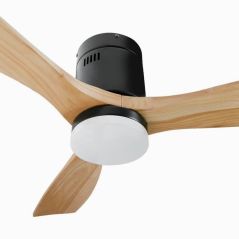 Ventilateur Plafond 40W Bois CCT6000K-4000K-3000K