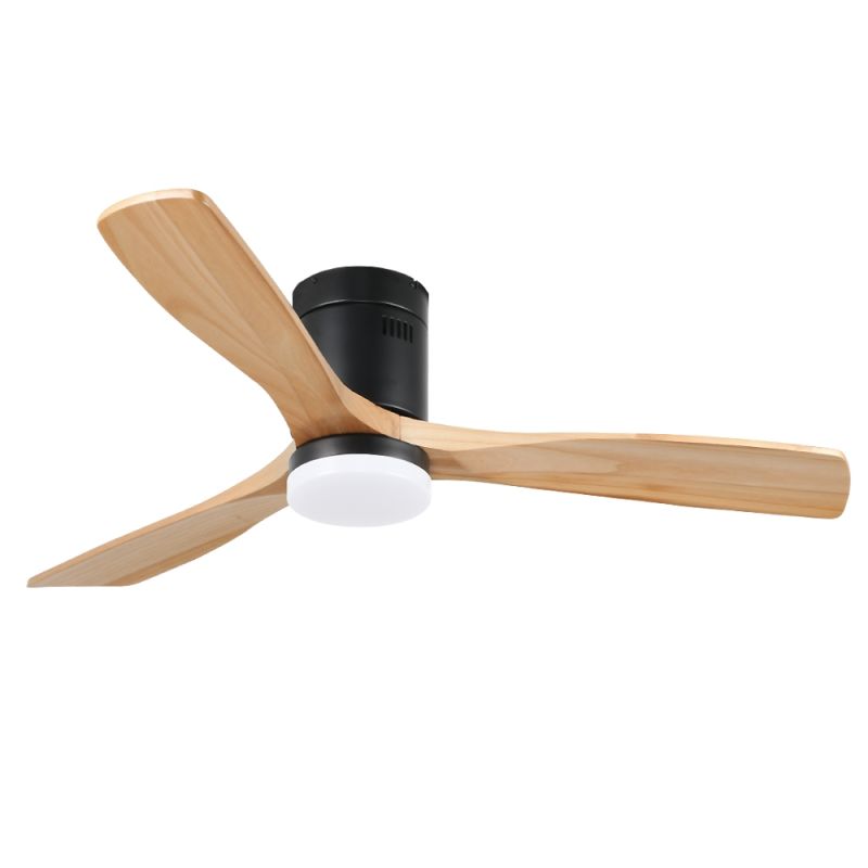 Ventilateur Plafond 40W Noir et Bois CCT6000K-4000K-3000K Ventilateur Plafond 40W Noir et Bois CCT6000K-4000K-3000K