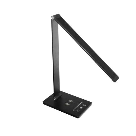 Lampe de Bureau LED Noire avec Chargeur Sans Fil 5W CCT
