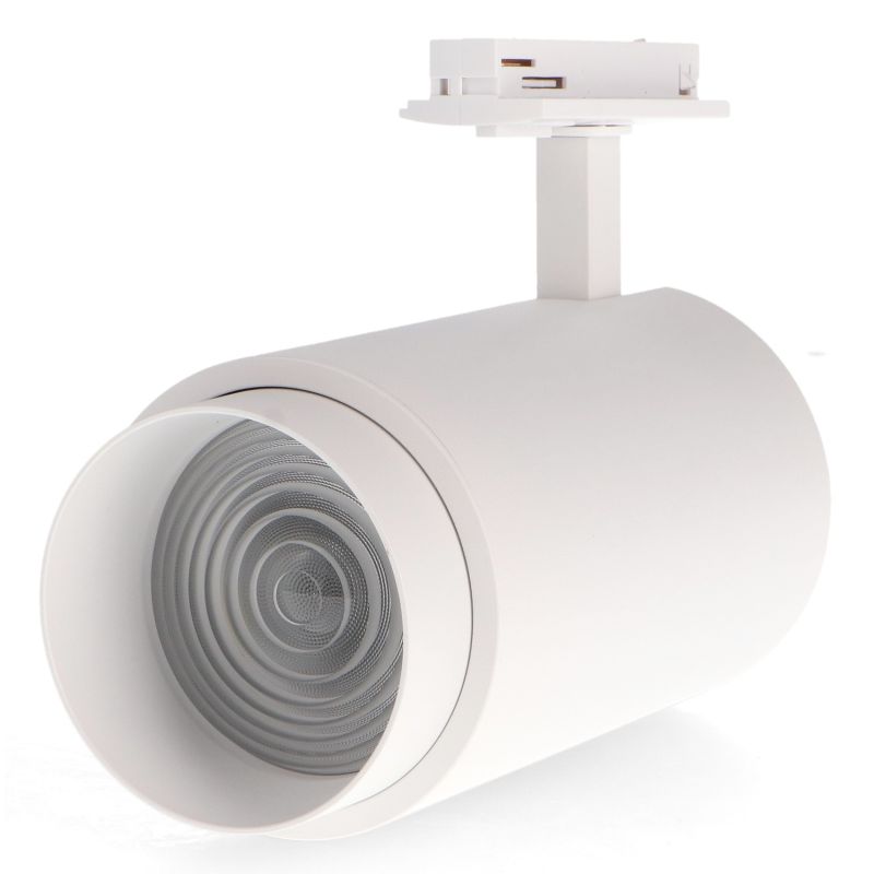 Projecteur intérieur monophasé 30W dimmable Blanc avec optique réglable Projecteur intérieur monophasé 30W dimmable Blanc avec optique réglable