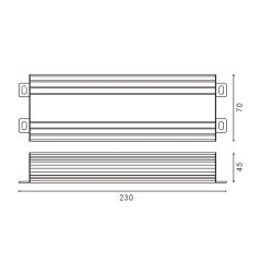 Alimentation Ruban LED 300W 230V/24V IP65