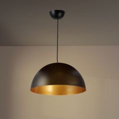 Lampe suspendue E27 Noir Vintage