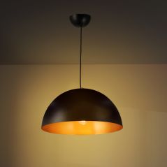 Lampe suspendue E27 Noir Vintage