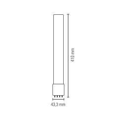 Tube LED 2G11 41cm 15W