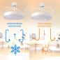 Ventilateur Plafond 40W Blanc CCT6000K-4000K-3000K Ventilateur Plafond 40W Blanc CCT6000K-4000K-3000K