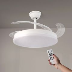 Ventilateur Plafond 40W Blanc CCT6000K-4000K-3000K