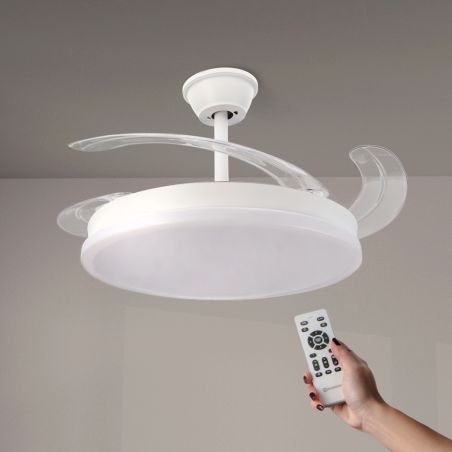 Ventilateur Plafond 40W Blanc CCT6000K-4000K-3000K
