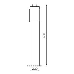 Boitier Tube LED 60cm IP65