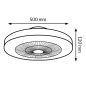 Ventilateur de Plafond 36W RGB+CCT – LED – Télécommande – Été/Hiver Ventilateur de Plafond 36W RGB+CCT – LED – Télécommande – Été/Hiver