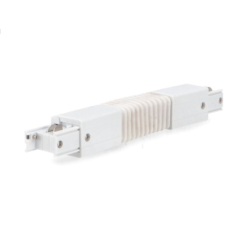 Connecteur Flexible Blanc pour Rail Triphasé