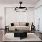 Ventilateur Plafond 40W Noir et Blanc CCT6000K-4000K-3000K