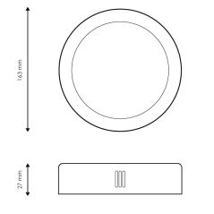 Plafonnier 12W