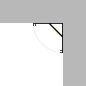 Profilé aluminium d'angle Laqué Noir Ruban LED 16x16mm Profilé aluminium d'angle Laqué Noir Ruban LED 16x16mm