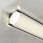 Profilé aluminium d'angle Laqué Noir Ruban LED 16x16mm Profilé aluminium d'angle Laqué Noir Ruban LED 16x16mm