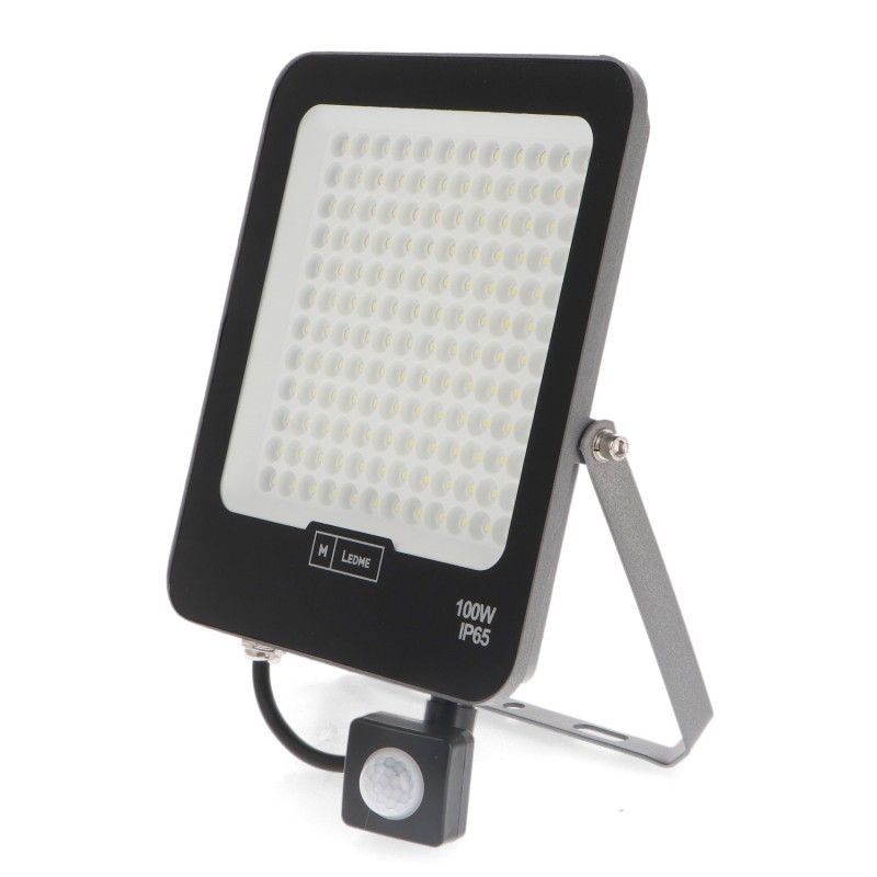 Projecteur avec détecteur 100W IP65 Noir Projecteur avec détecteur 100W IP65 Noir