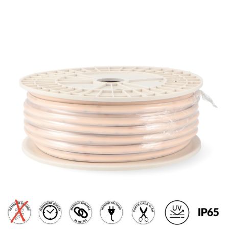 Ruban LED 220V COB 10W/m IP65 Blanc Chaud