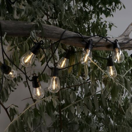 Guirlande Solaire LED 10 Ampoules 6,5m IP54