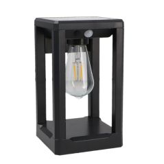 Applique Murale Solaire LED Noire 2.5W IP54 avec Détecteur