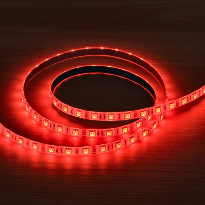 Ruban LED 24V 12W/m IP65 Rouge - Bande lumineuse étanche Ruban LED 24V 12W/m IP65 Rouge - Bande lumineuse étanche