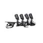 4 Spots LED Solaires Extérieurs sur Piquet 5W IP65