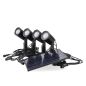 4 Spots LED Solaires Extérieurs sur Piquet 5W IP65