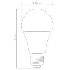 Ampoule E27 7W à capteur crépusculaire