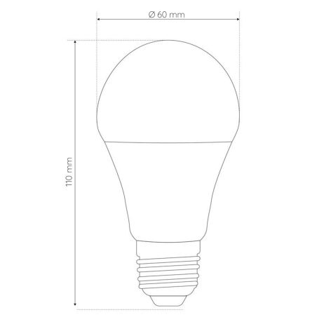 Ampoule E27 7W à capteur crépusculaire