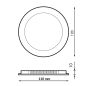 Spot LED Extra Plat Encastrable 6W Noir CCT 3000K 4000K 6000K UGR 19 IP20