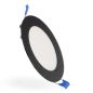 Spot LED Extra Plat Encastrable 6W Noir CCT 3000K 4000K 6000K UGR 19 IP20