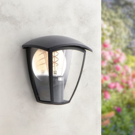 Applique Murale Extérieure E27 Noir Style Classique IP44