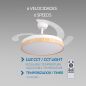 Ventilateur de Plafond LED Design Bois et Blanc Ø106 cm – Télécommande – Été/Hiver – CCT Ventilateur de Plafond LED Design Bois et Blanc Ø106 cm – Télécommande – Été/Hiver – CCT