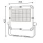 Projecteur LED 300W IP65 – 42 000 lumen - Dimmable 1-10V - Étanche - Garantie 5 ans