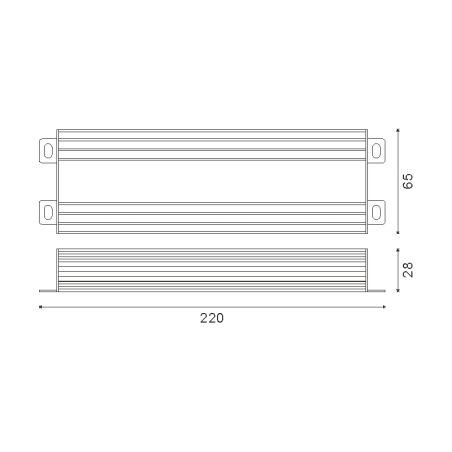 Alimentation Ruban LED 200W 230V/12V IP65 – Transformateur LED Étanche Aluminium