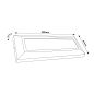 Spot Escalier LED Rectangulaire 5W Blanc IP54 Encastrable – Balise Murale Étanche
