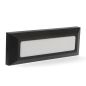 Spot Escalier LED Rectangulaire 5W Noir IP54 Encastrable – Balise Murale Étanche