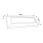 Spot Escalier LED Rectangulaire 5W Noir IP54 Encastrable – Balise Murale Étanche