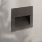 Spot Escalier LED Carré 10W Noir IP65 Encastrable – Balise Murale Étanche