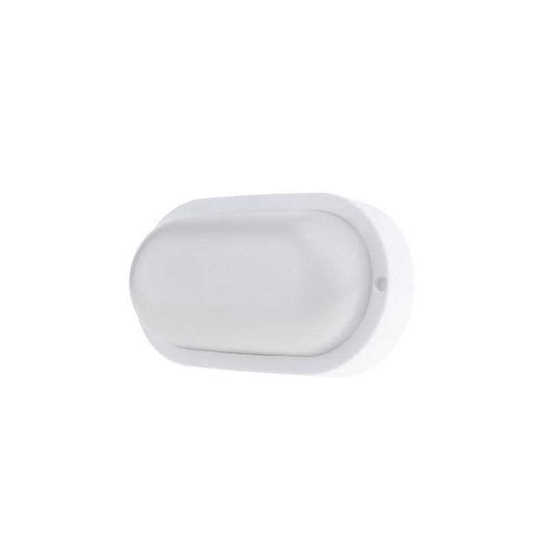 Plafonnier extérieur 8W IP54 ovale LED blanc – Éclairage mural et plafond étanche Plafonnier extérieur 8W IP54 ovale LED blanc – Éclairage mural et plafond étanche