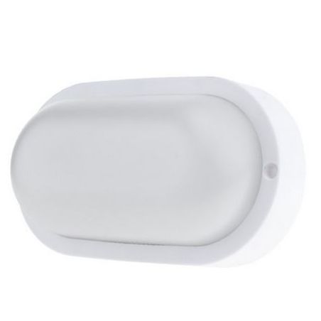 Plafonnier extérieur 8W IP54 ovale LED blanc – Éclairage mural et plafond étanche