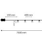 Guirlande lumineuse LED 7,5m 10W IP44 – Extérieur étanche 2700K Guirlande lumineuse LED 7,5m 10W IP44 – Extérieur étanche 2700K