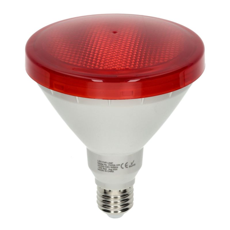 Ampoule LED E27 12W PAR38 – Blanc chaud, neutre, froid, couleurs – Éclairage décoratif et extérieur