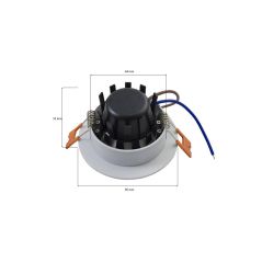 Spot orientable 3W blanc et noir – Éclairage LED design intérieur