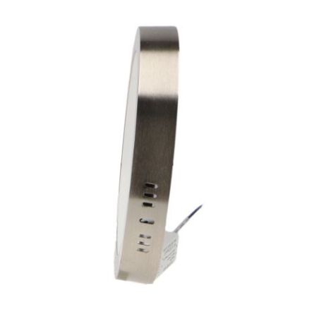 Plafonnier LED 20W rond nickel Ø225mm - Eclairage ajustable CCT3000K-4000K-6000K