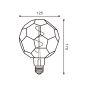 Ampoule LED E27 4W G125 Filament Spirale – Équivalent 30W Halogène – Style Vintage décoratif Ampoule LED E27 4W G125 Filament Spirale – Équivalent 30W Halogène – Style Vintage décoratif