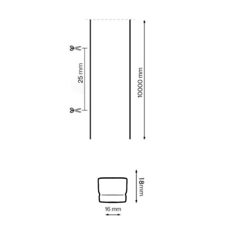 Néon LED flexible 24V Blanc Froid 20W/m IP65 - Bande lumineuse étanche extérieur et intérieur