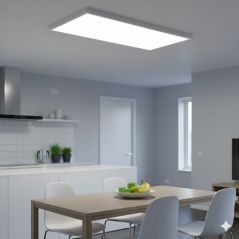 Plafonnier LED 90x30cm 36W 3600lm CCT IP40 – Dalle LED Rectangulaire Ultra Fine Blanc