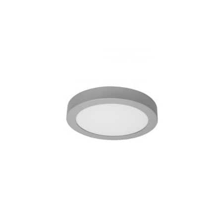 Plafonnier LED - 12W, circulaire, argenté