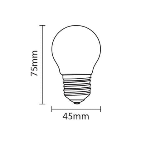 Ampoule E27 6W G45