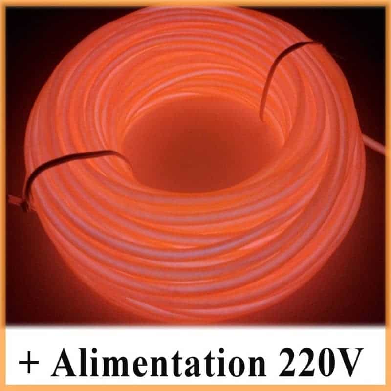 Kit Néon fil 220V Orange Kit Néon fil 220V Orange