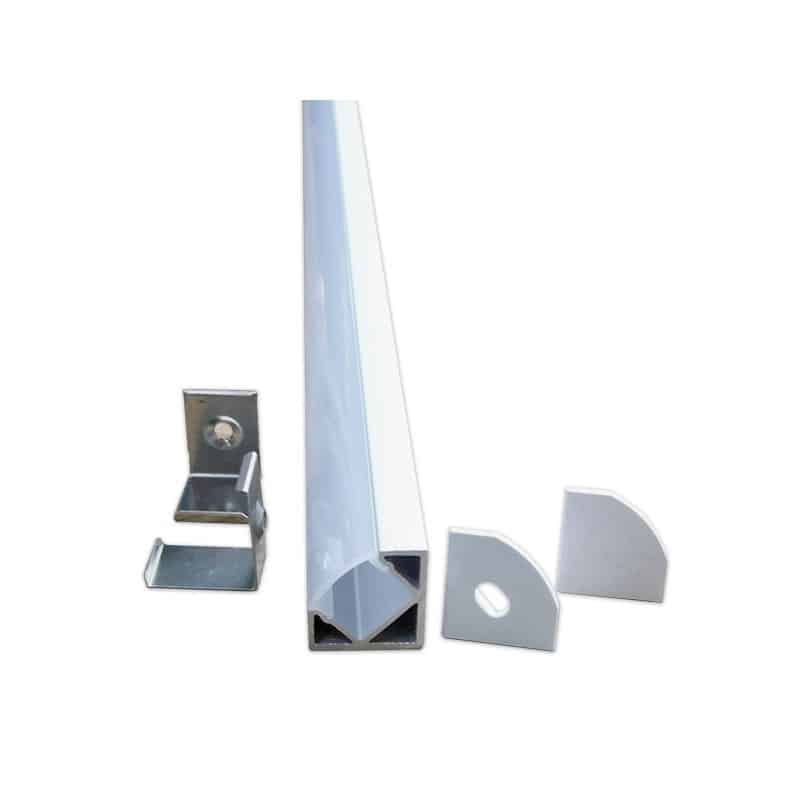 Profilé Aluminium pour Ruban LED 1,5m 30x30 Angle XL 
